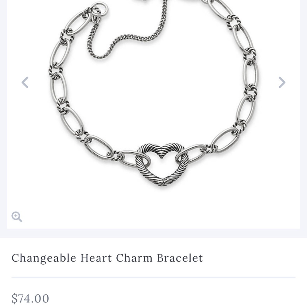 Changeable Heart Charm Bracelet